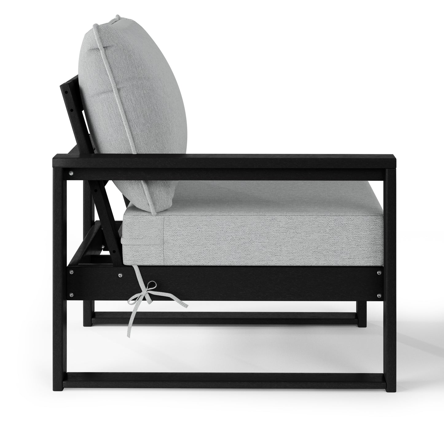 Signature All-Weather Outdoor Modular Patio Deep Seating Left Arm Chair (Left Arm Sectional Seat)