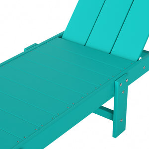 Malibu Modern All-Weather Outdoor Reclining Sun Lounger With Wheels
