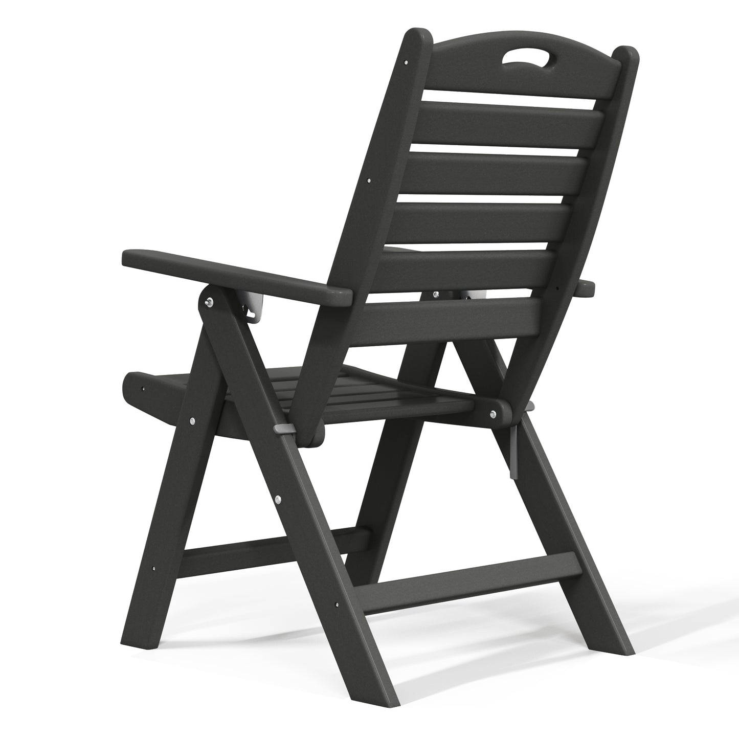 Aarhus All-Weather Outdoor Patio Folding Tall Back Dining Chair (38" High)