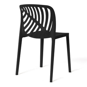 Patio Stacking Dining Side Chair (Set of 2)