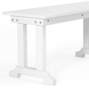 Tuscany All-Weather Outdoor 65" Trestle Dining Bench