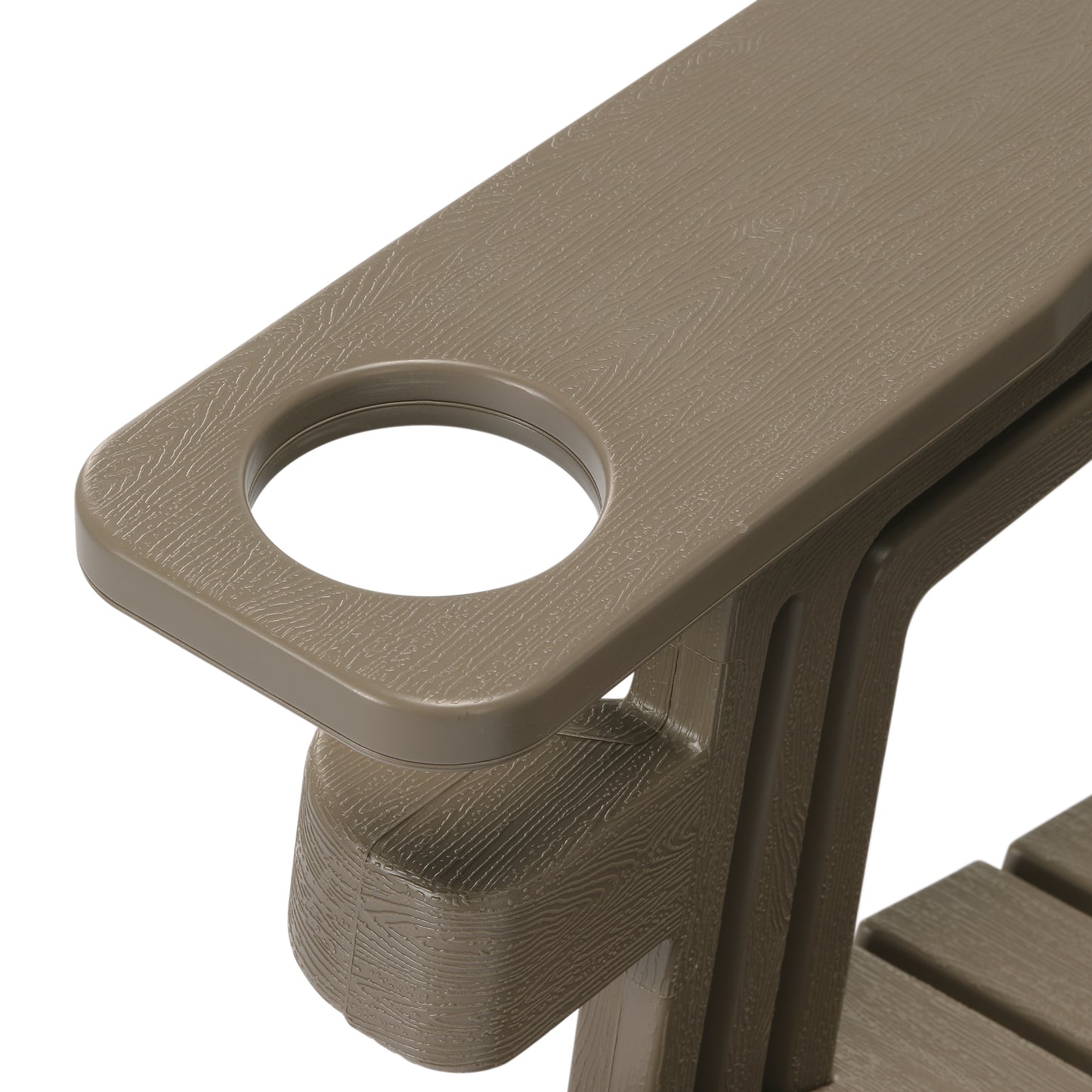 Set of Snap'n Lock Adirondack Chairs with Connecting Wedge Table (No Tools or Hardware)