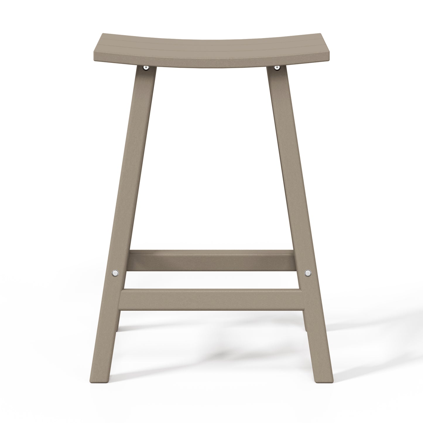 Stockholm All-Weather Outdoor Saddle Counter Stool (24" Height)