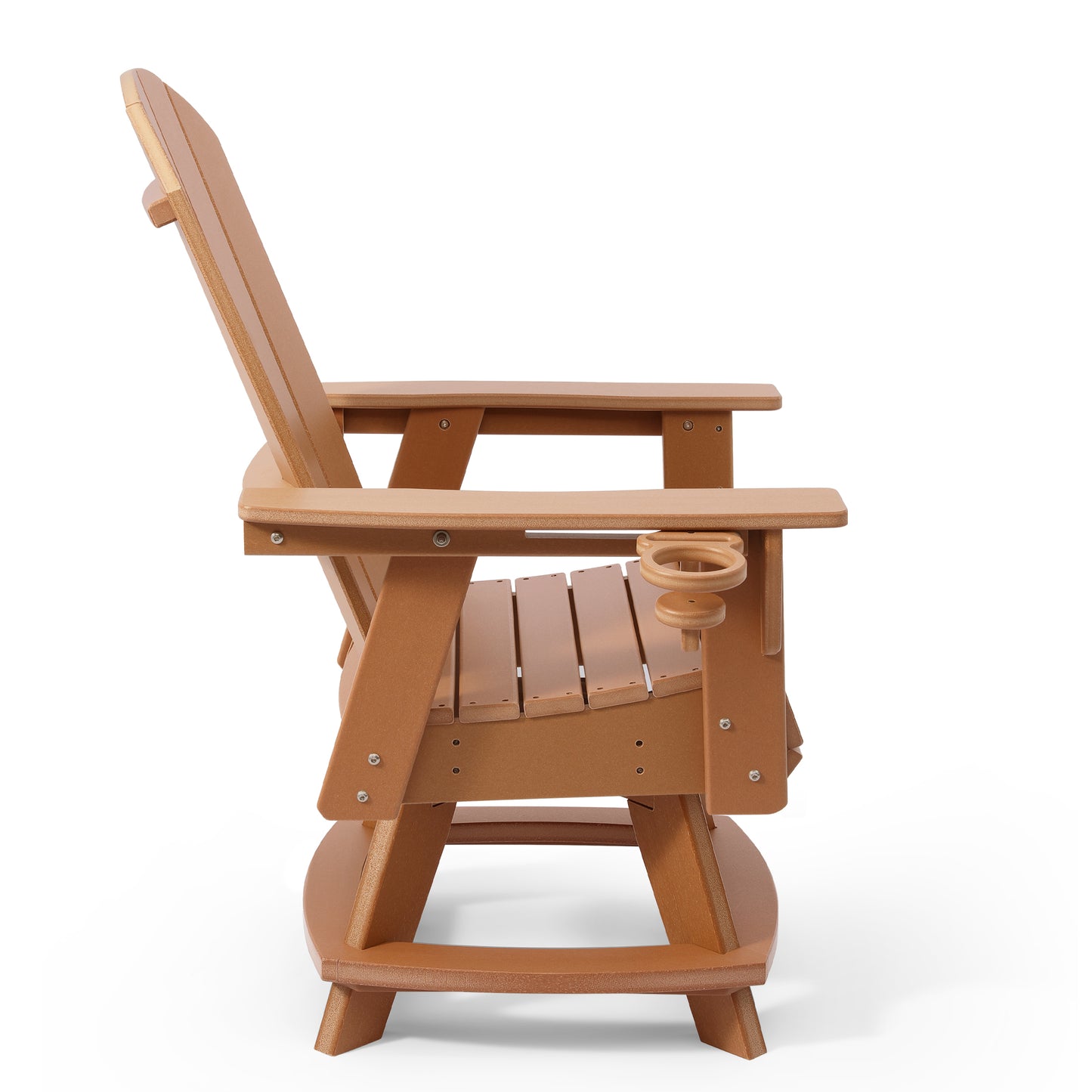 Adirondack Swivel Dining Chair with Cup Holder With Cup Holder