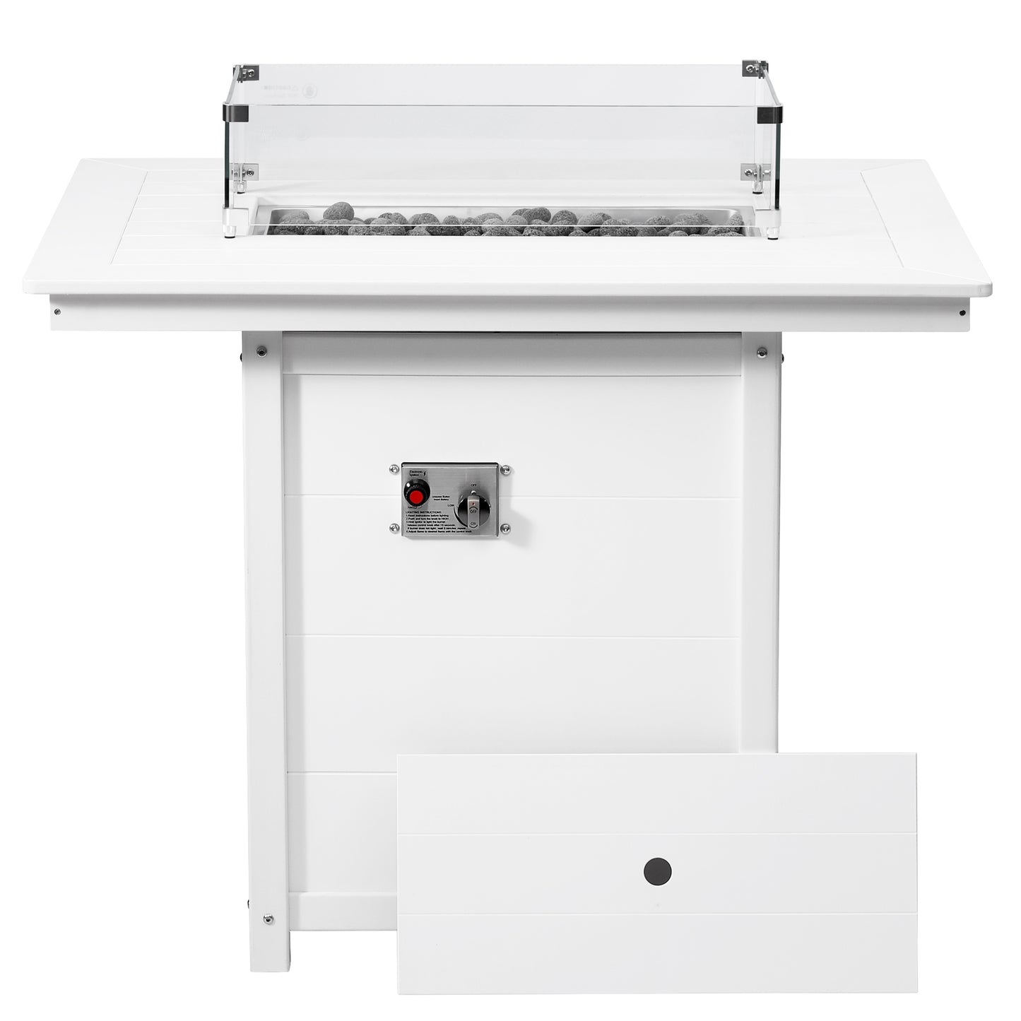Sedona Rectangular 34" X 46" Counter Fire Pit Table
