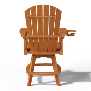 Heritage Ridge Adirondack Swivel Counter Chair With Cup Holder