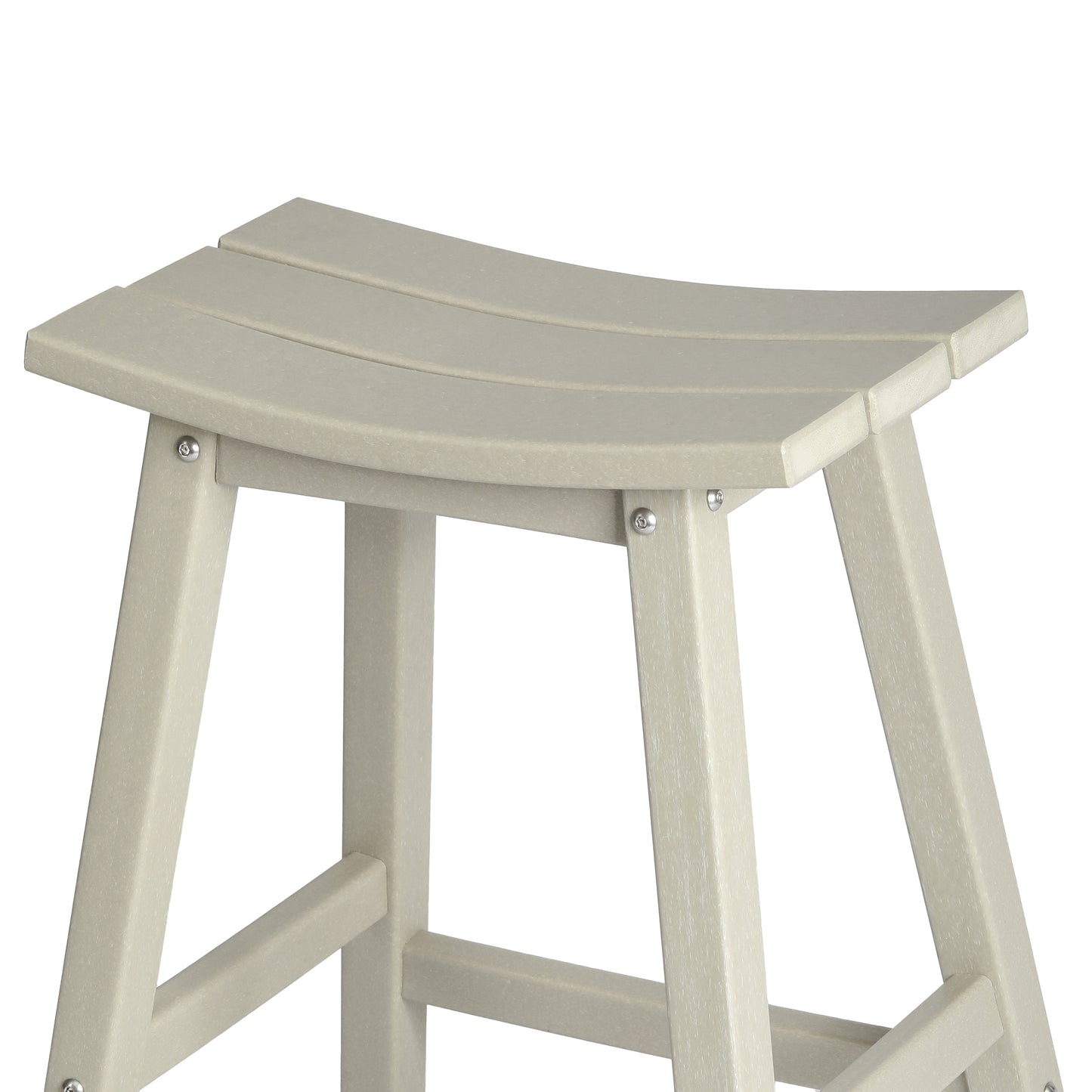 Stockholm All-Weather Outdoor Saddle Counter Stool (24" Height)