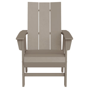 Malibu Modern All-Weather Outdoor Contoured Adirondack Dining Chair