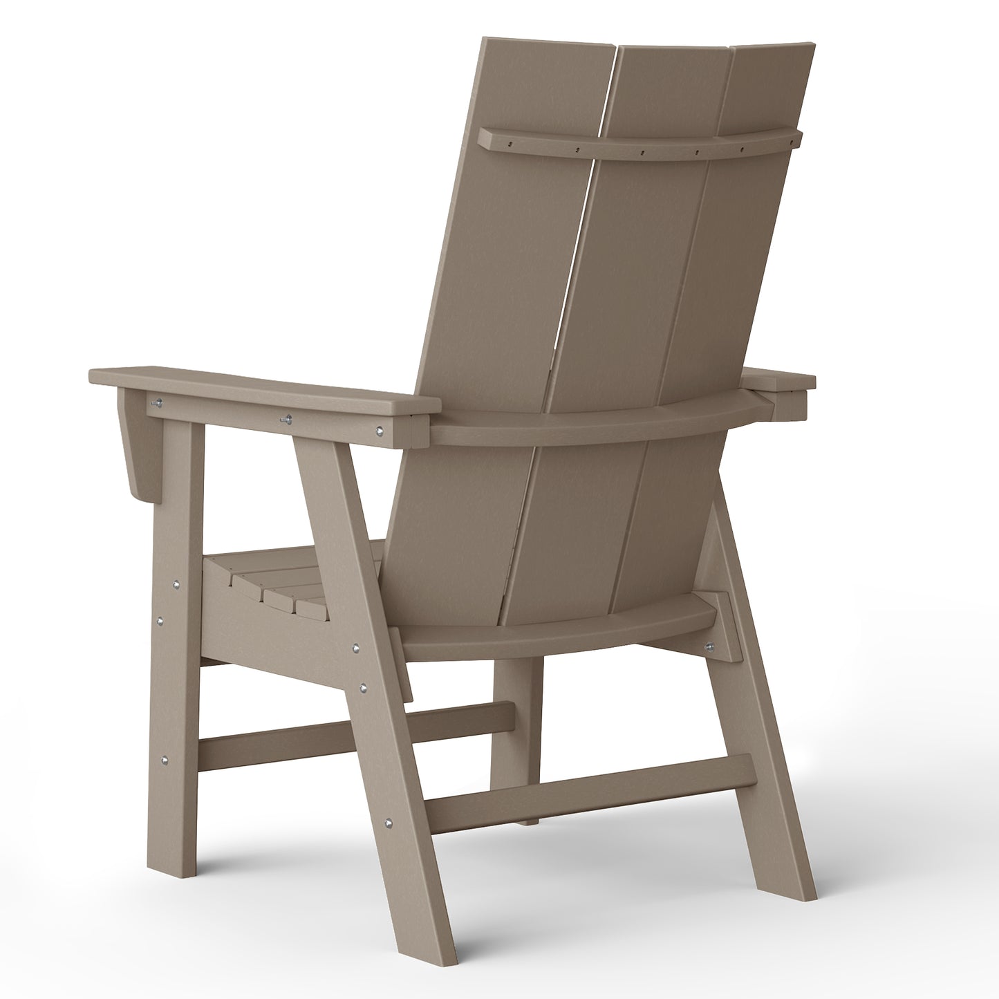 Malibu Modern All-Weather Outdoor Contoured Adirondack Dining Chair