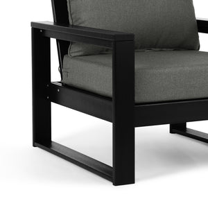 Signature All-Weather Outdoor Modular Patio Deep Seating Club Arm Chair