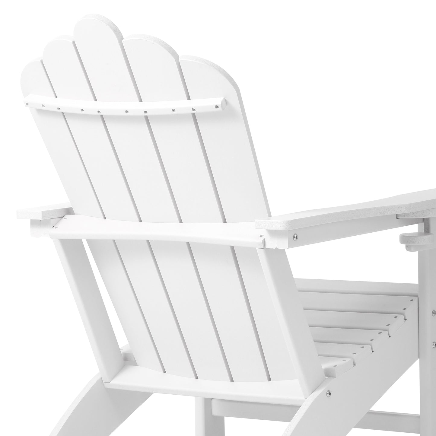 Tahoe All-Weather Outdoor Poly Adirondack Chair with Retractable Cup Holder