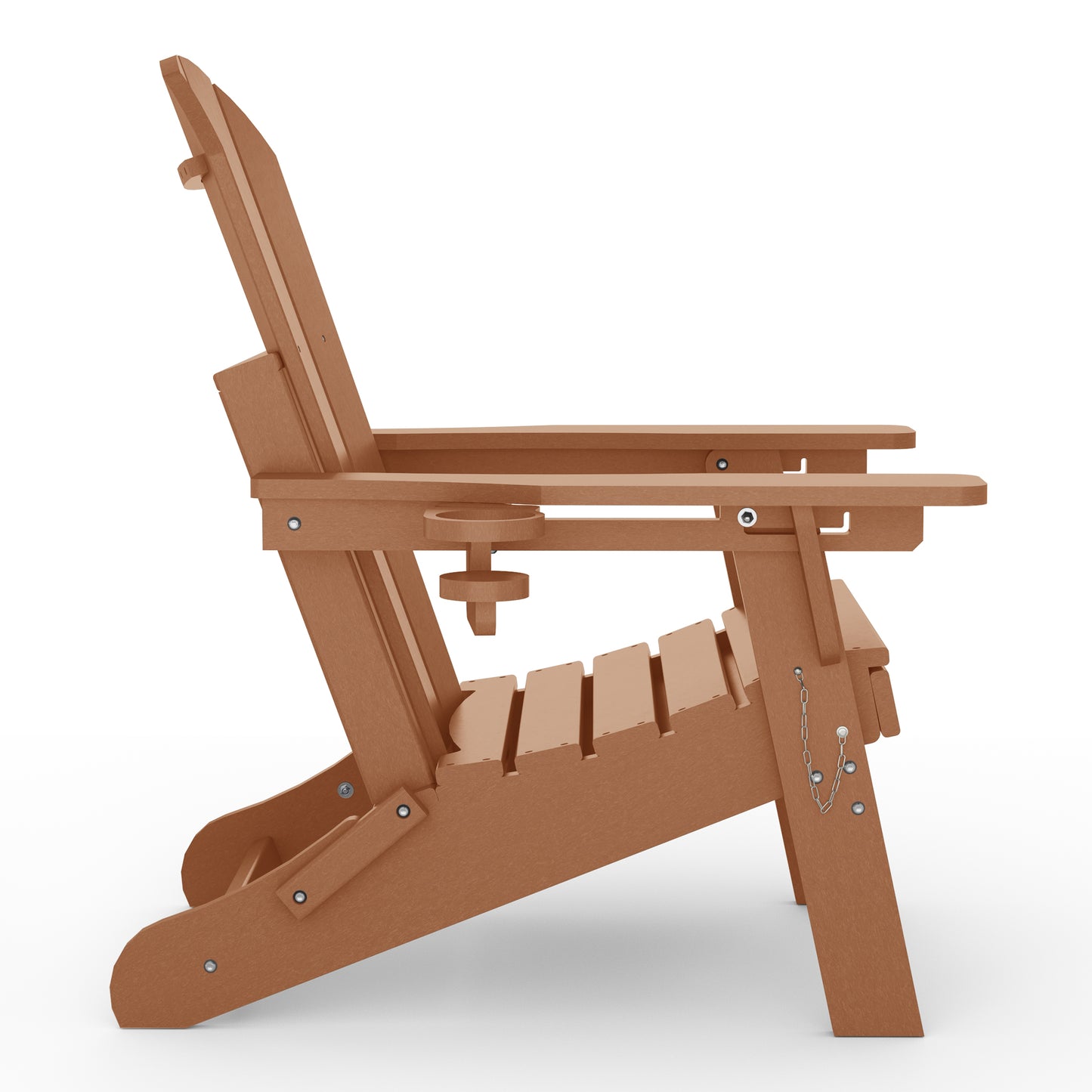 Chatham Folding Adjustable Adirondack Chair with Cup Holder and Hideaway Ottoman