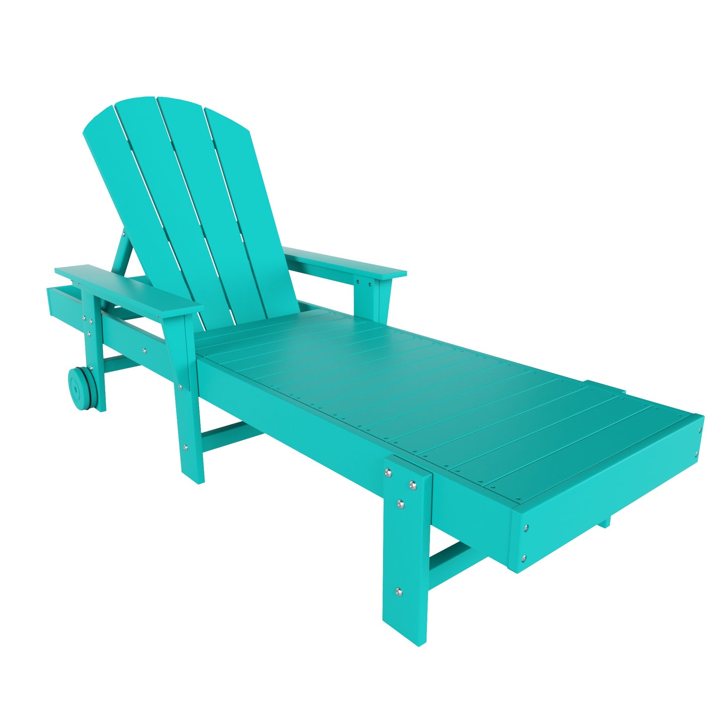 Chatham All-Weather Outdoor Adirondack Reclining Sun Lounger With Arms Rests & Wheels