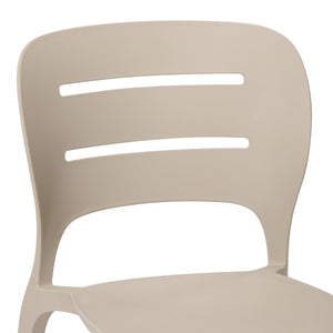 Patio Stacking Dining Side Chair (Set of 2)