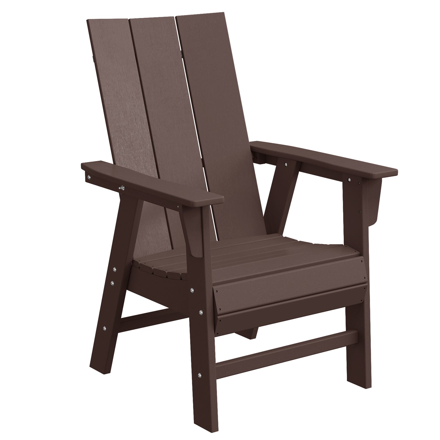 Malibu Modern All-Weather Outdoor Contoured Adirondack Dining Chair