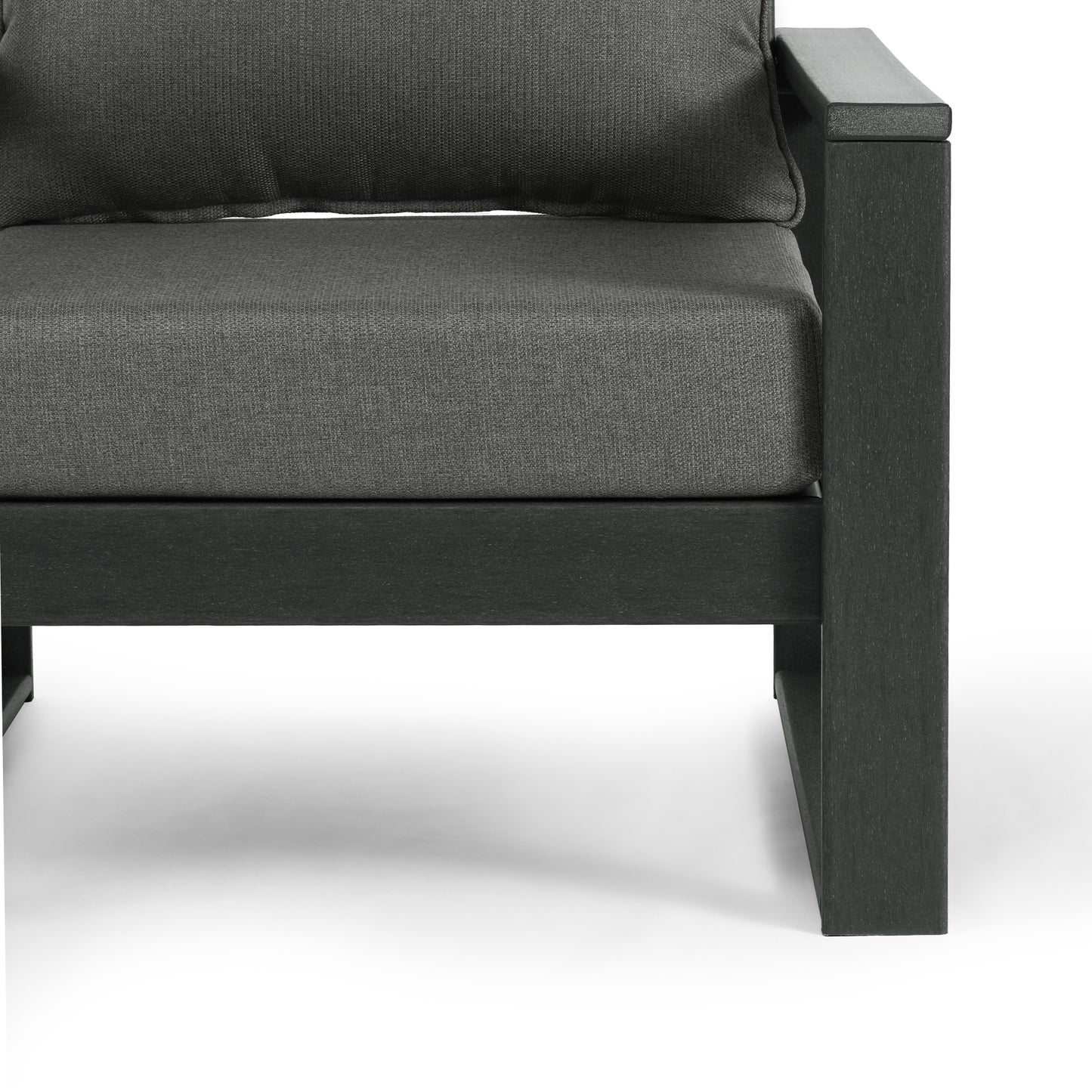 Signature All-Weather Outdoor Modular Patio Deep Seating Right Arm Chair (Right Arm Sectional Seat)