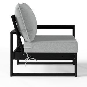 Signature All-Weather Outdoor Modular Patio Deep Seating Right Arm Chair (Right Arm Sectional Seat)