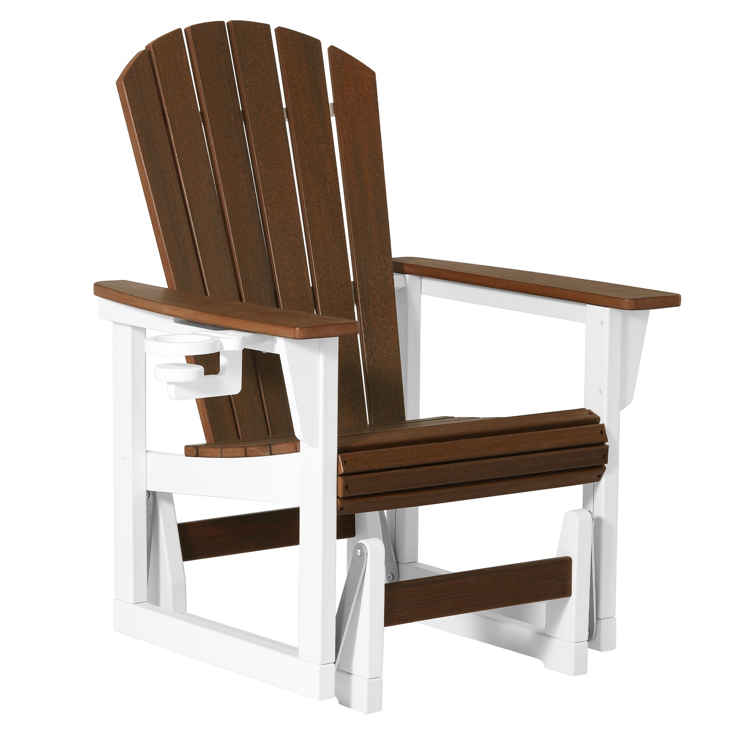 Heritage Ridge Adirondack Glider With Cup Holder