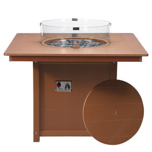 Sedona Square 42" Dining Fire Pit Table
