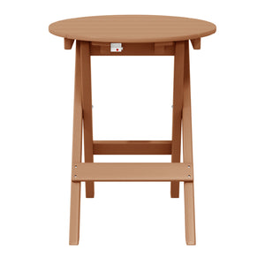 Tuscany All-Weather Outdoor Patio Round Folding Dining Table (24" Top)
