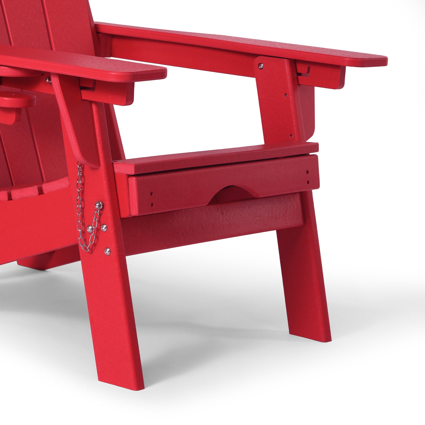 Chatham Folding Adjustable Adirondack Chair with Cup Holder and Hideaway Ottoman