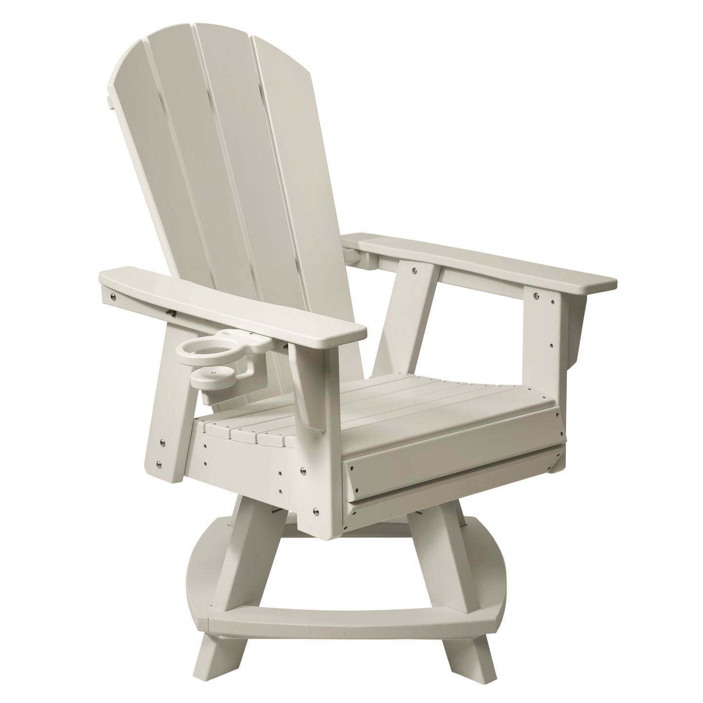 Adirondack Swivel Dining Chair with Cup Holder With Cup Holder