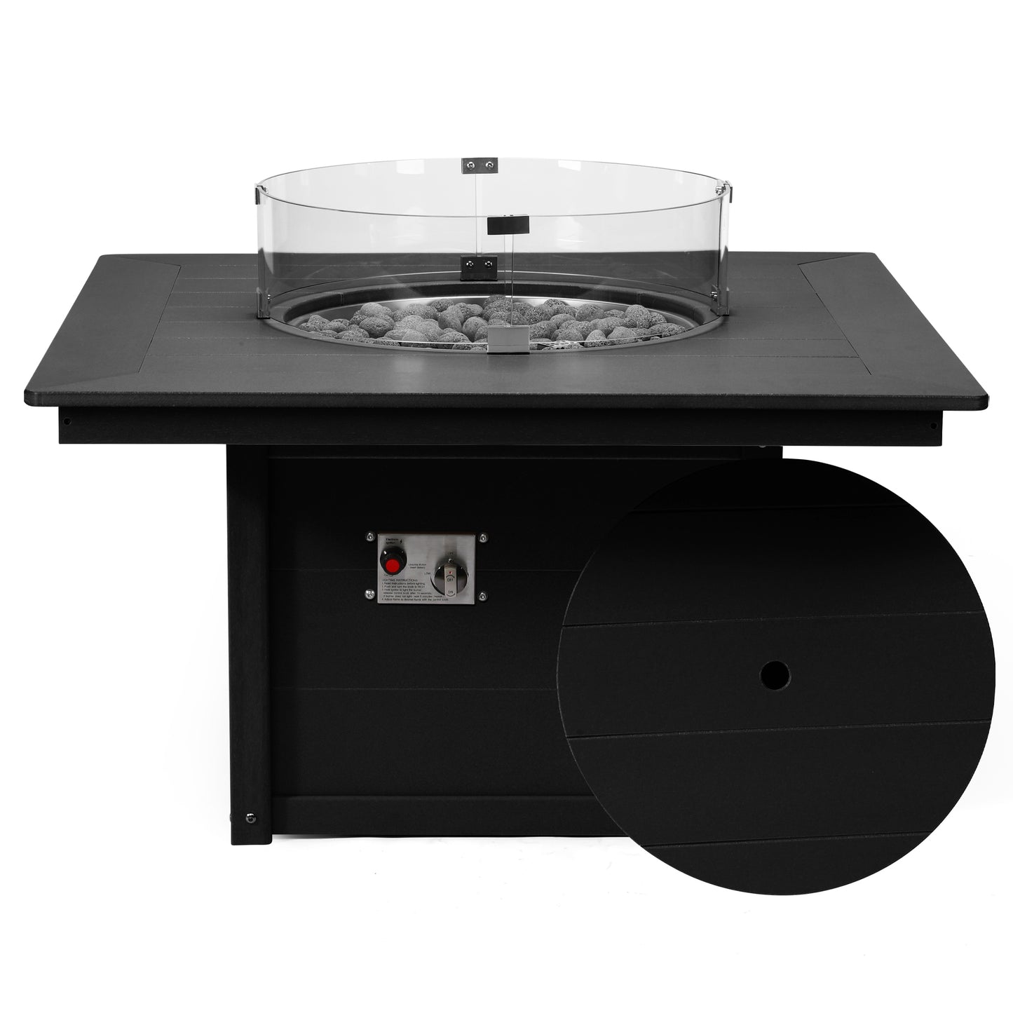 Sedona Square 42" Fire Pit Table