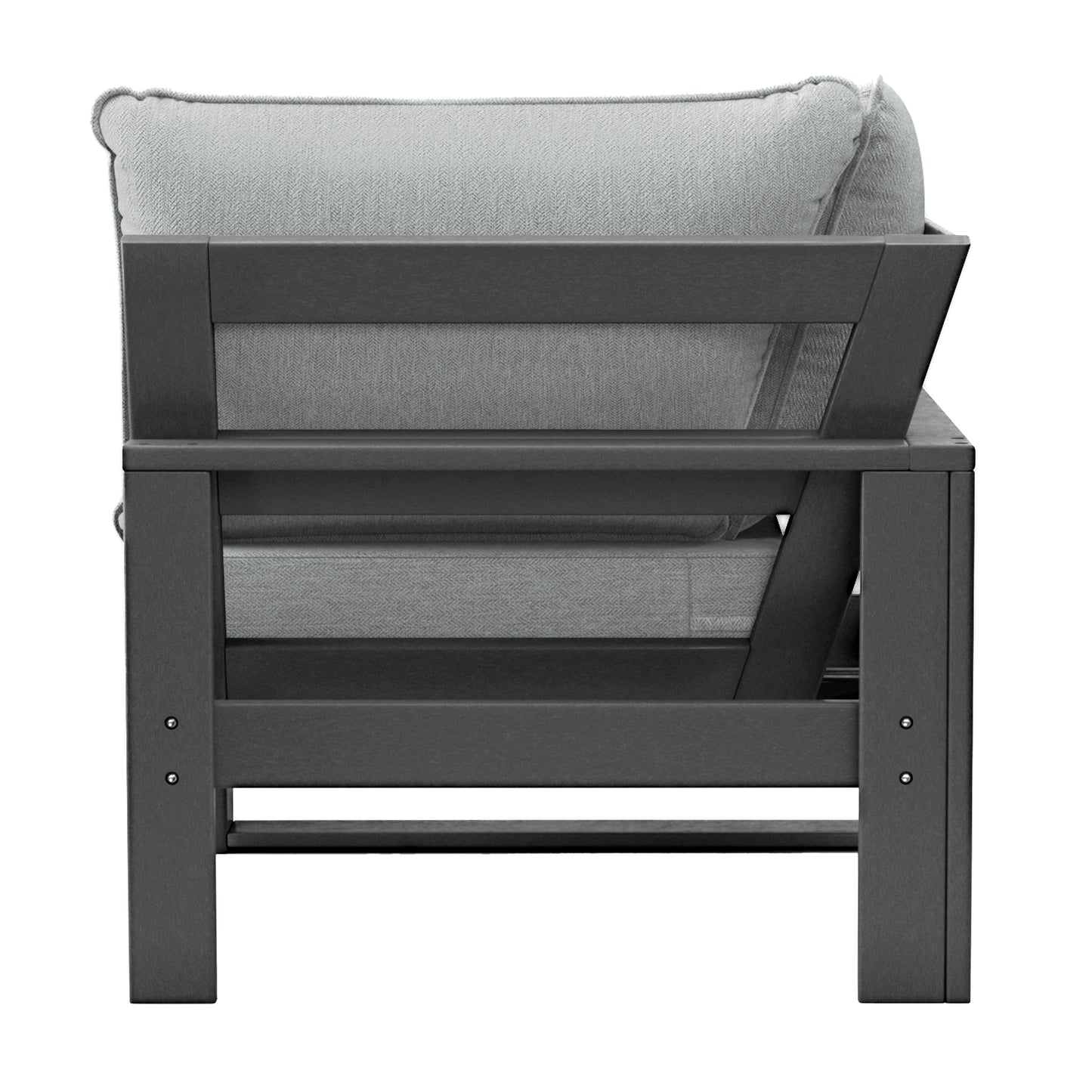 Signature All-Weather Outdoor Modular Patio Deep Seating Corner Chair (Corner Sectional Seat)
