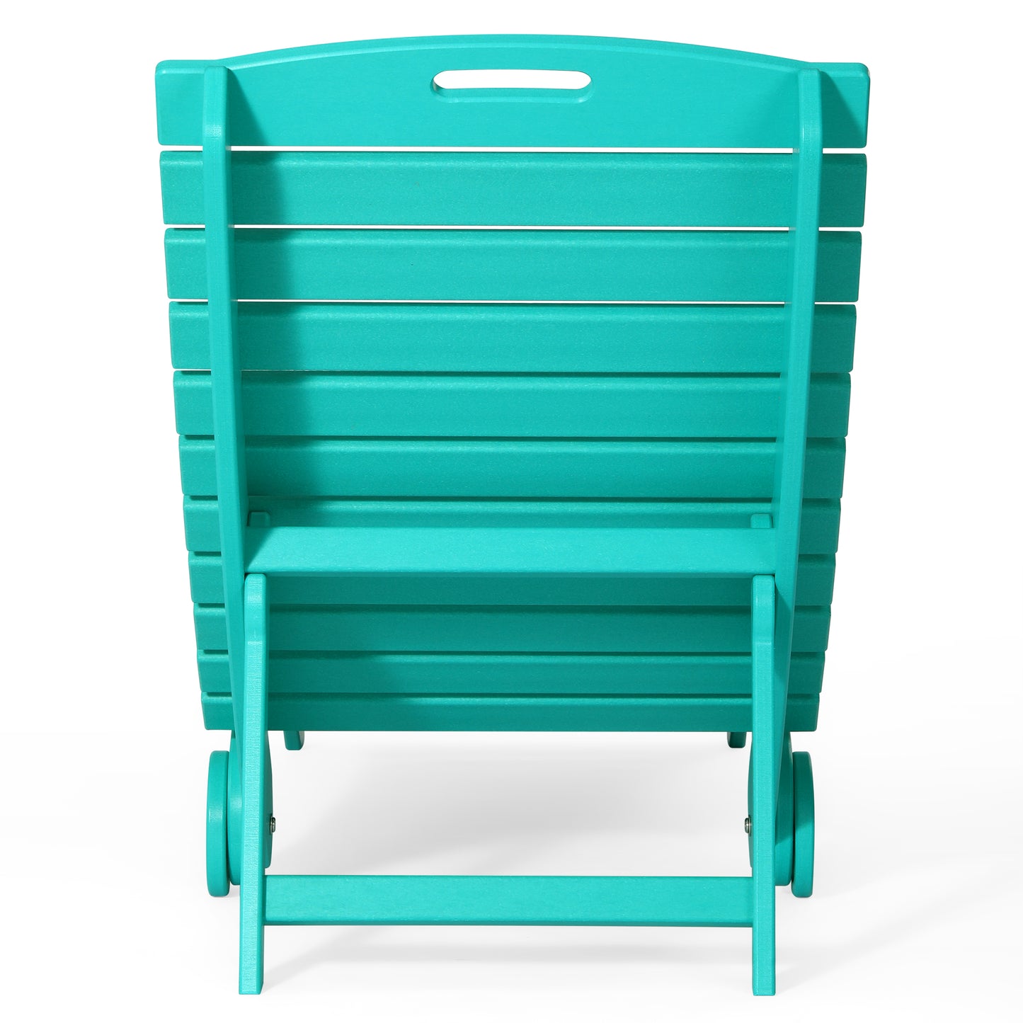 Key West Folding Pool Lounge Chair with Wheels