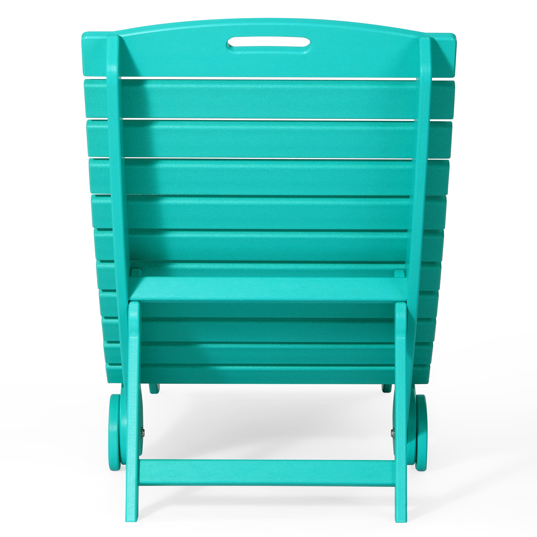 Key West Folding Pool Lounge Chair with Wheels
