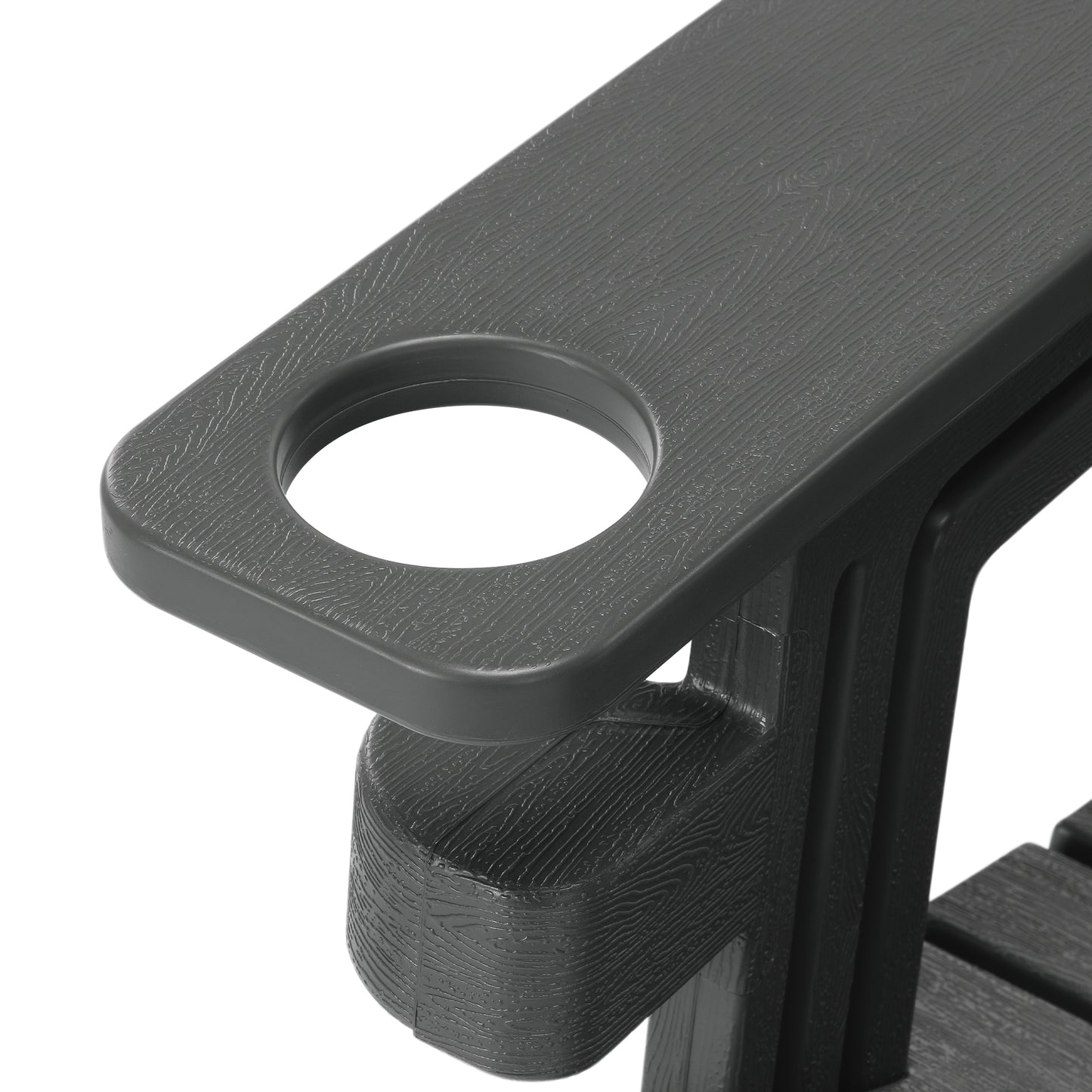 Set of Snap'n Lock Adirondack Chairs with Connecting Wedge Table (No Tools or Hardware)