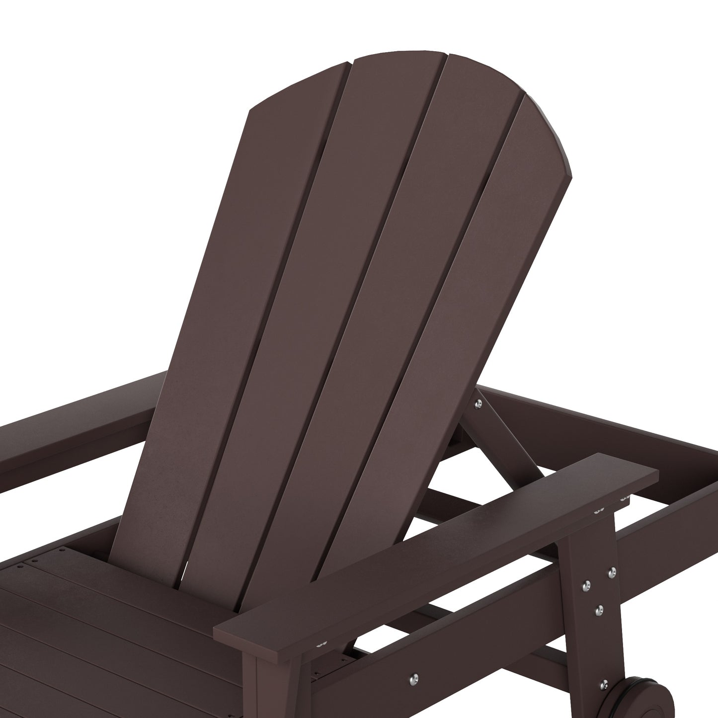 Chatham All-Weather Outdoor Adirondack Reclining Sun Lounger With Arms Rests & Wheels
