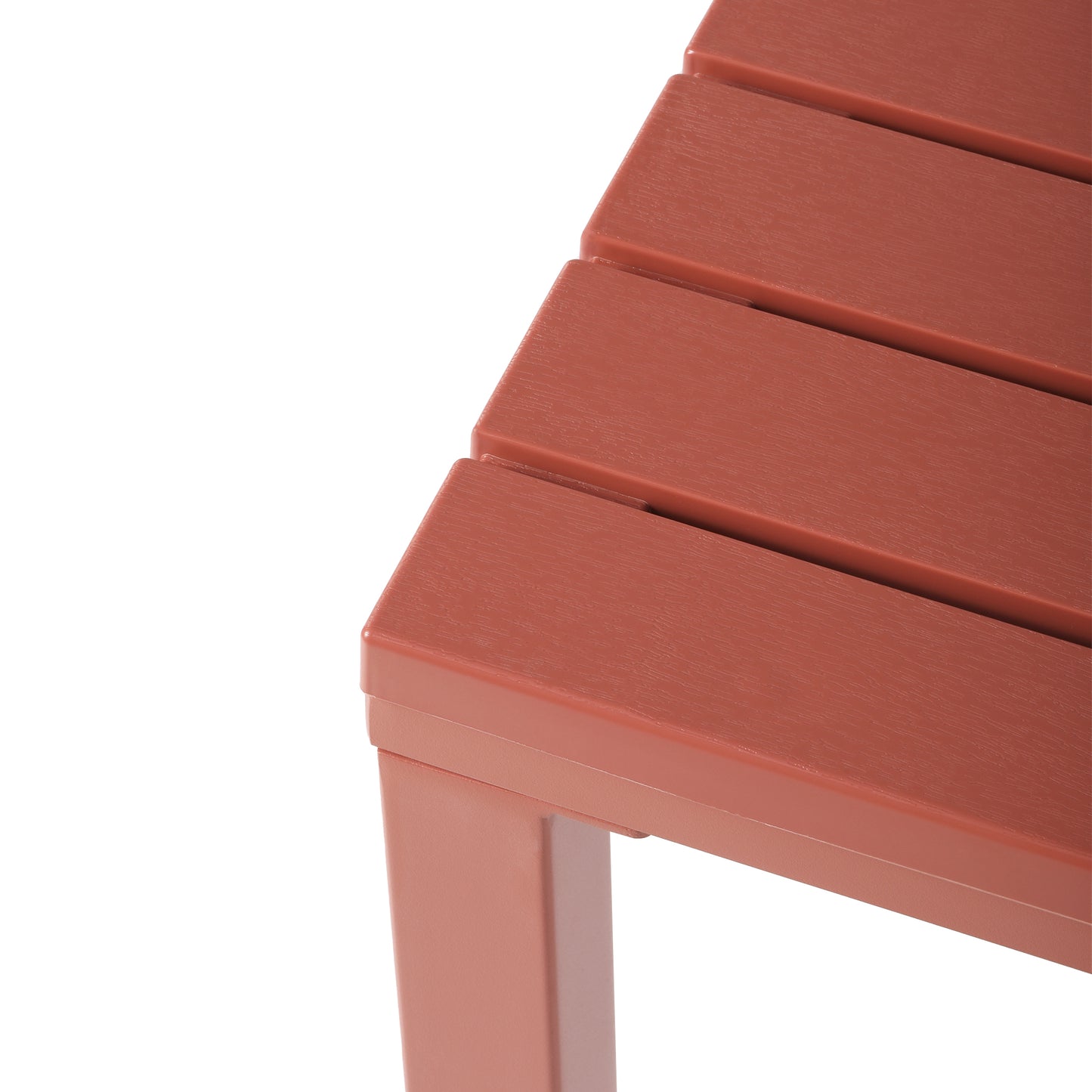 Polyform 31.5" Square Dining Table with Metal Frame