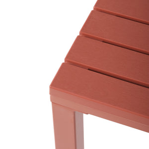 Polyform 31.5" Square Dining Table with Metal Frame