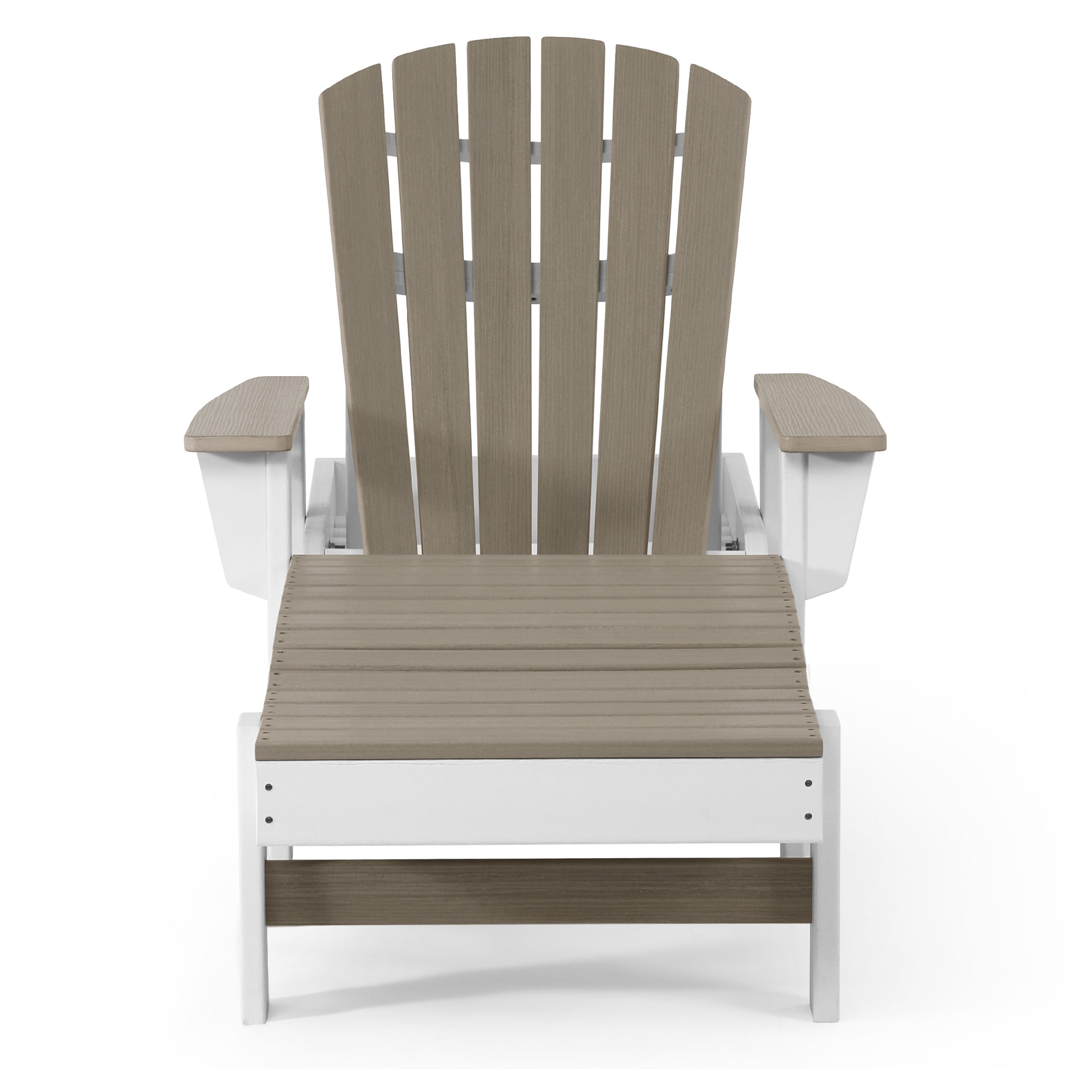 Heritage Ridge Adirondack Chaise Lounge with Arms and Wheels With Cup Holder