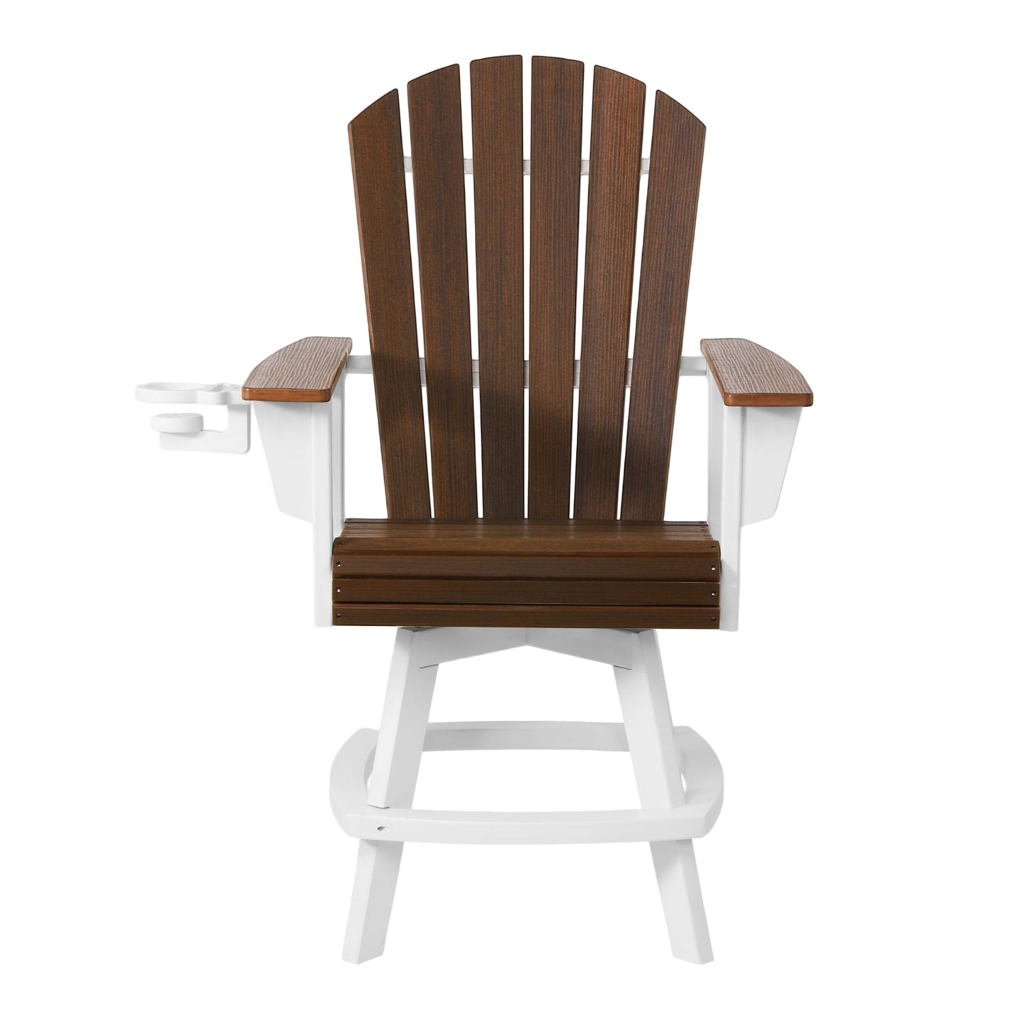 Heritage Ridge Adirondack Swivel Counter Chair With Cup Holder