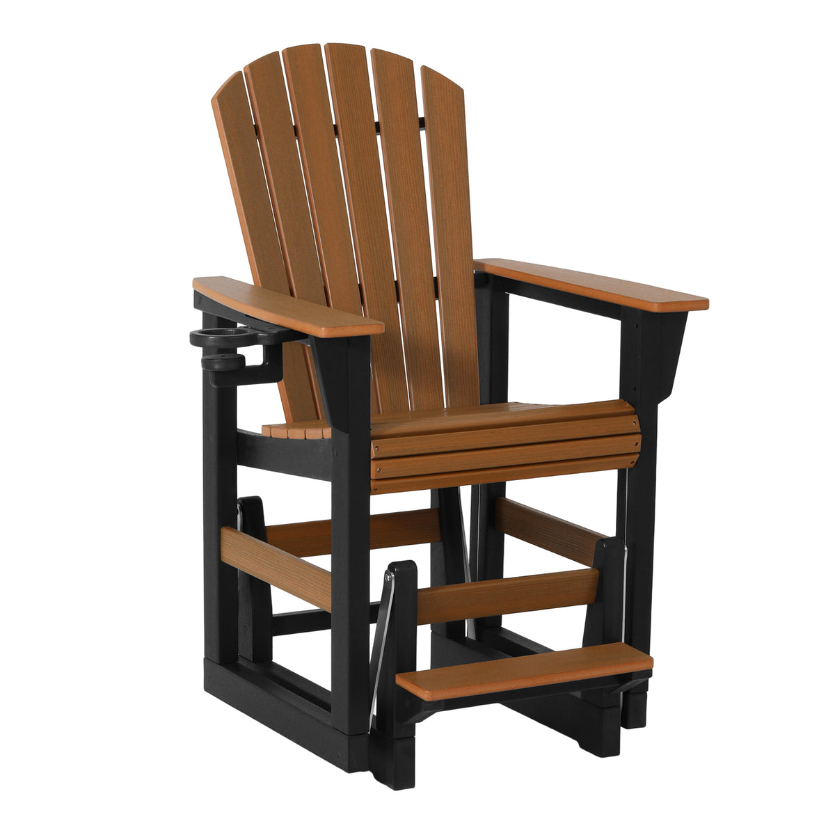 Adirondack Counter Glider With Cup Holder