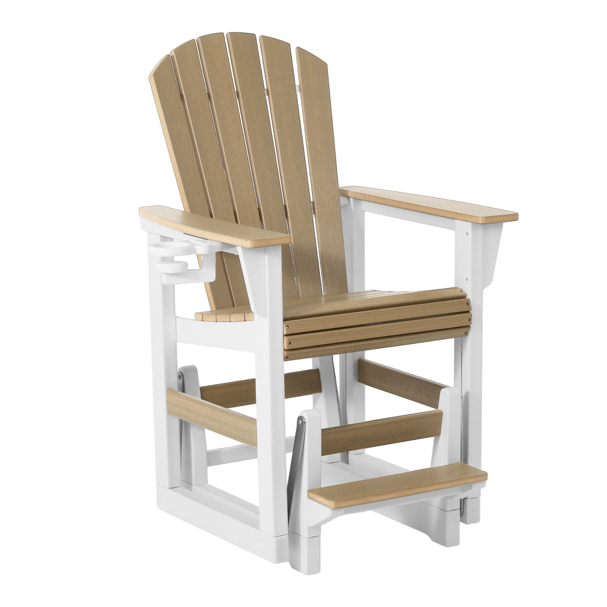 Adirondack Counter Glider With Cup Holder