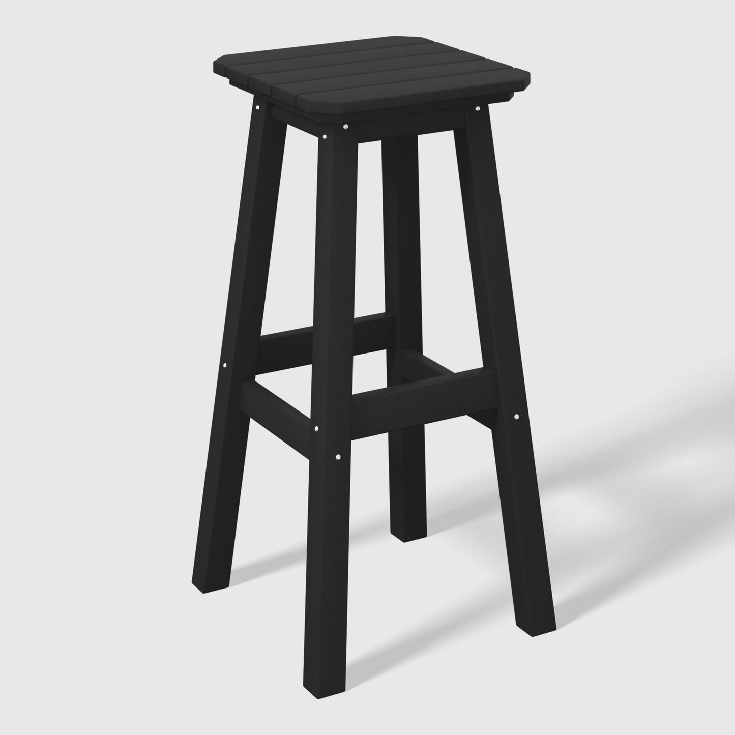 Stockholm All-Weather Outdoor Square Bar Stool (29" Height)