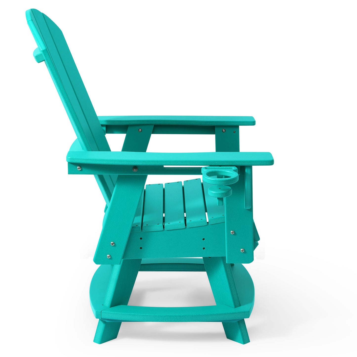 Adirondack Swivel Dining Chair with Cup Holder With Cup Holder