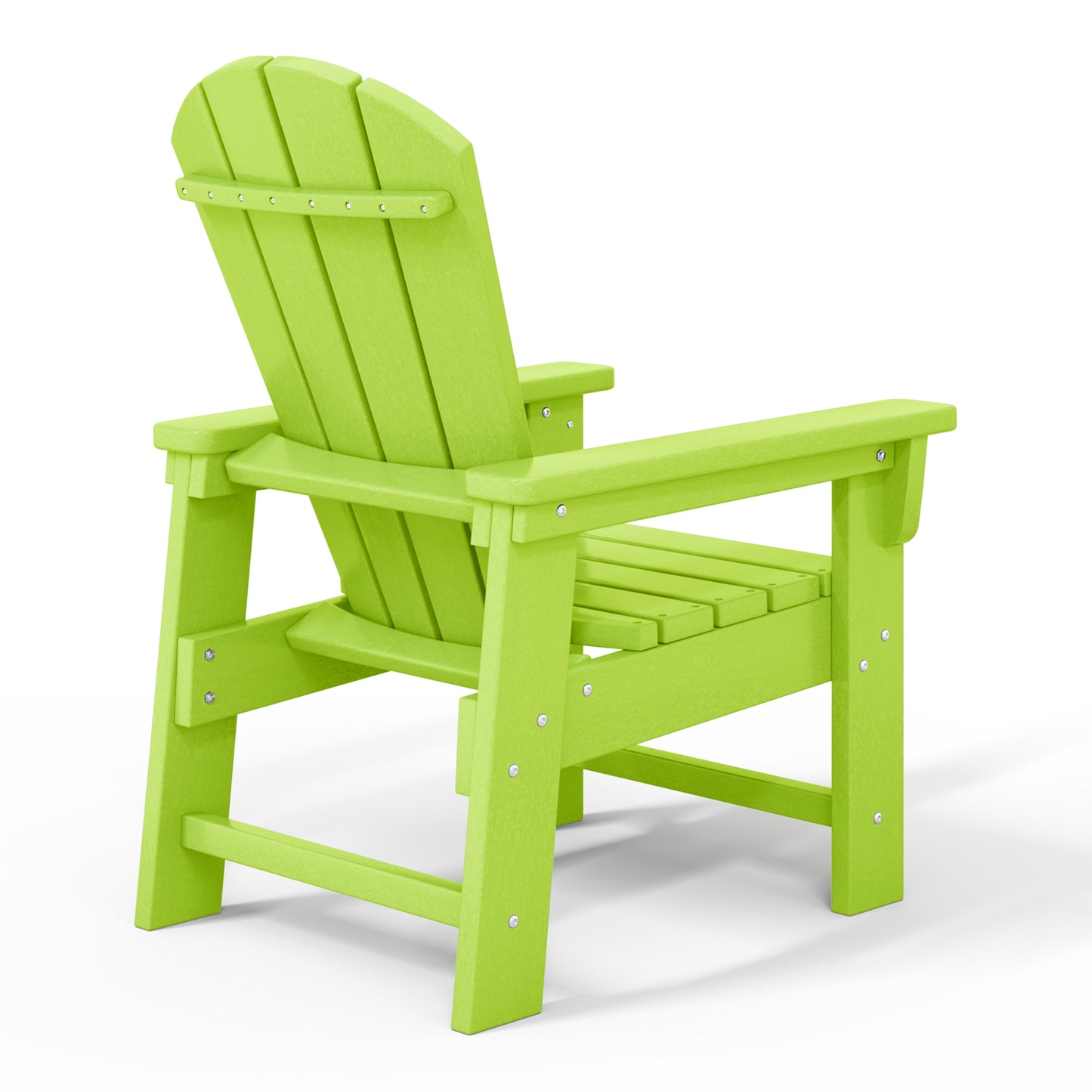 Tiny Terraces Kids' All-Weather Outdoor Poly Adirondack Chair