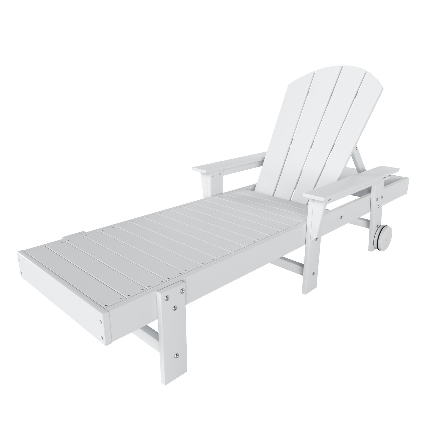 Chatham All-Weather Outdoor Adirondack Reclining Sun Lounger With Arms Rests & Wheels