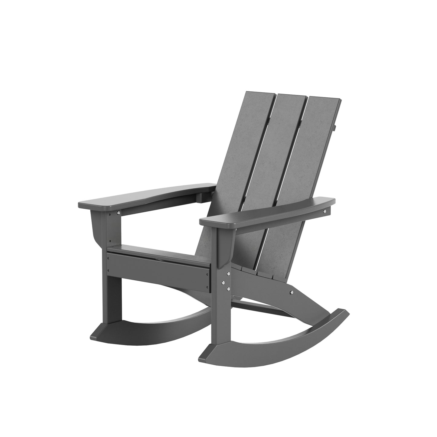 Malibu Modern All-Weather Outdoor Rocking Adirondack Chair