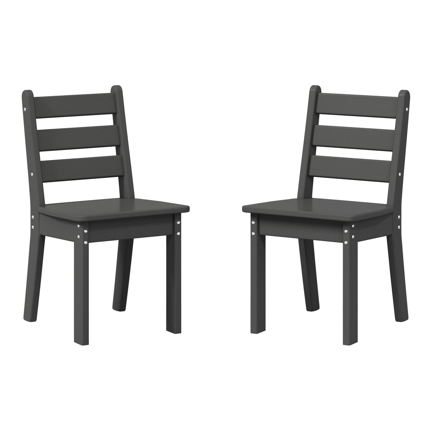 Tiny Terraces Kids' All-Weather Outdoor Dining Chair (Set of 2)