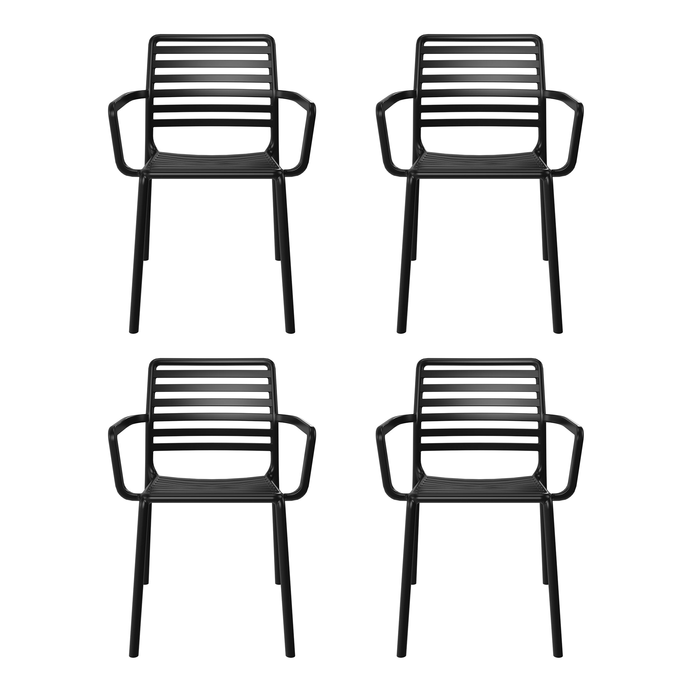 Polyform Stacking Dining Arm Chair (Set of 4)