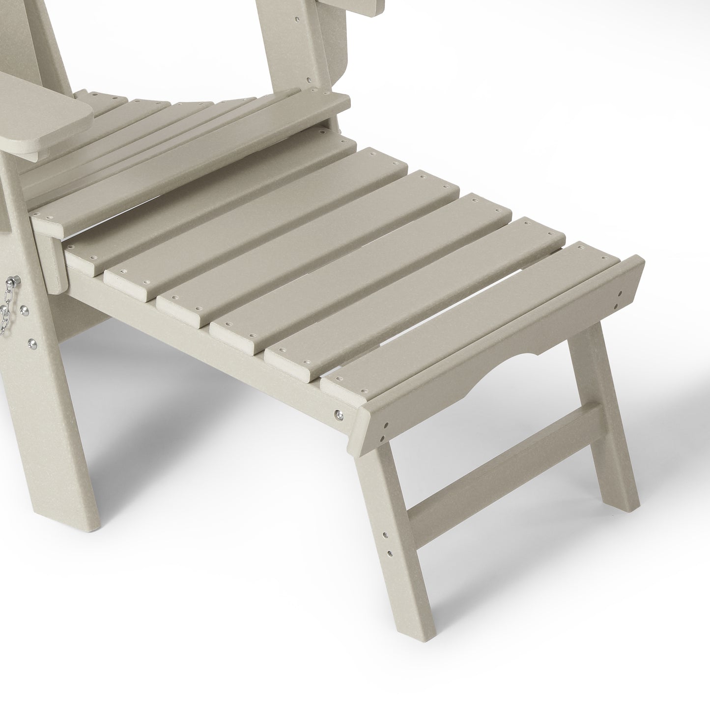 Chatham Folding Adjustable Adirondack Chair with Cup Holder and Hideaway Ottoman