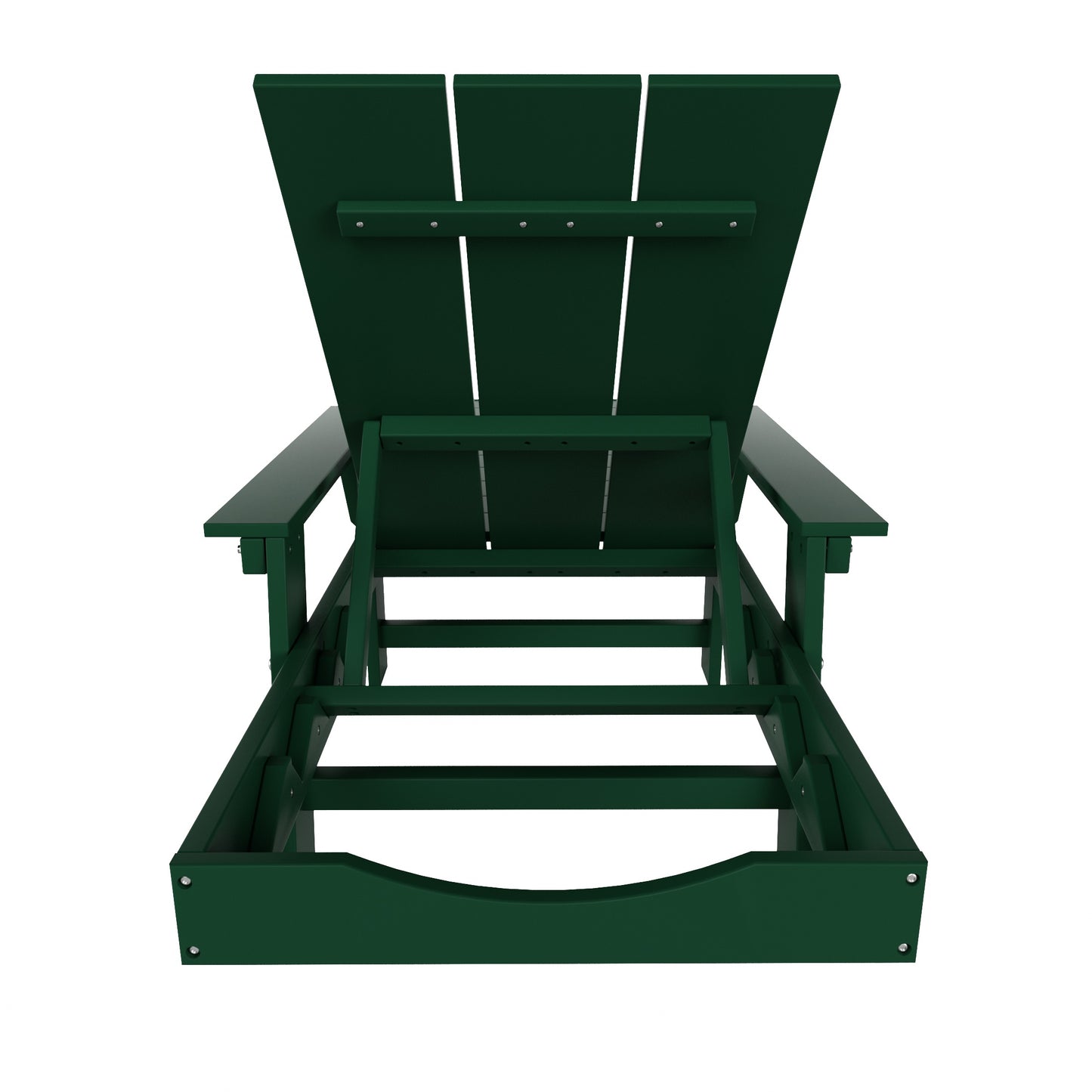 Malibu Modern All-Weather Outdoor Reclining Sun Lounger With Arm Rests & Wheels