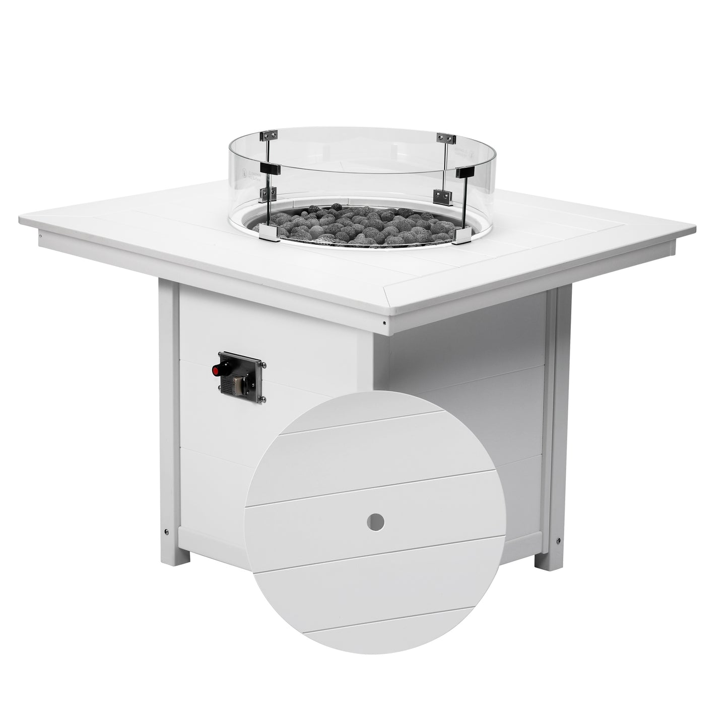 Sedona Square 42" Dining Fire Pit Table