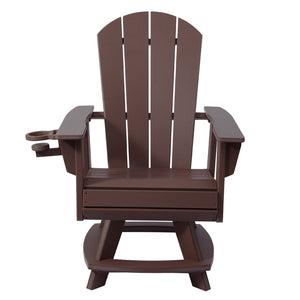 Adirondack Swivel Dining Chair with Cup Holder With Cup Holder