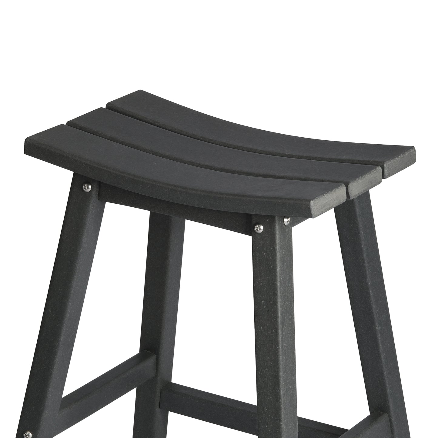 Stockholm All-Weather Outdoor Saddle Counter Stool (24" Height)